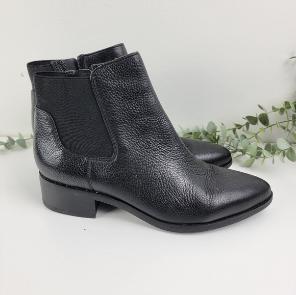 Franco Sarto Dallas Almond Toe Chelsea Heel Boots - Picture 5 of 12